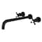 Kingston Brass KS8040BX Wall Mount Tub Faucet, Matte Black KS8040BX - alternate 1